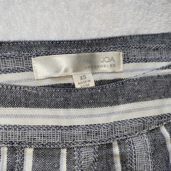 🆕JOA | Striped Linen Chambray Skirt Size XS - Picture 7 of 9